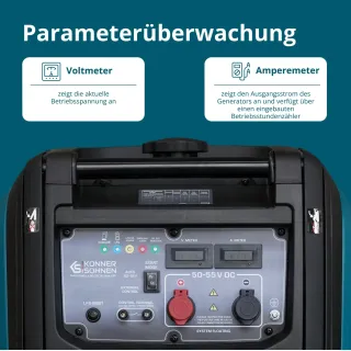Комбиниран генератор газ/бензин KOENNER-SOEHNEN KS 48VGS-DC/ 3.3kW/ 50-55V/ 12л