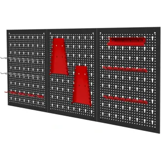 Метален перфориран панел за инструменти KraftDele KD11895/ 120x60 см
