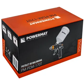 Пневматичен пистолет за боядисване Powermat HVLP PM-PDM-170T/ 3-4bar