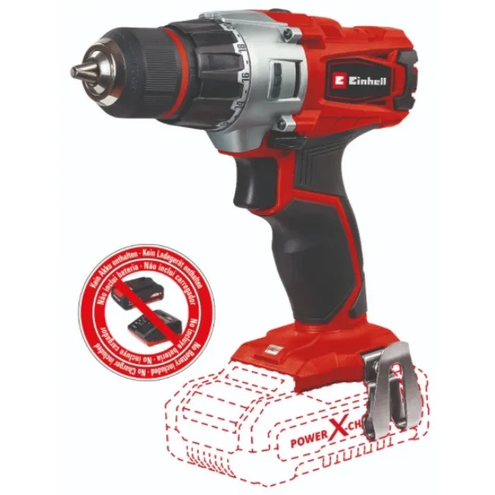 Акумулаторен винтоверт Einhell TE-CD 18/2 LI-SOLO Power X-Change, 18V ...