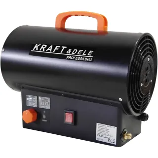 Газов калорифер KraftDele KD11700/ 25kW/ термостат/ LED дисплей/ редуцир вентил и маркуч Газов калорифер KraftDele KD11700/ 25kW/ термостат/ LED дисплей/ редуцир вентил и маркуч