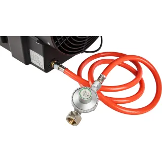 Газов калорифер KraftDele KD11702/ 60 kW/ термостат/ LED дисплей/ редуцир вентил и маркуч Газов калорифер KraftDele KD11702/ 60 kW/ термостат/ LED дисплей/ редуцир вентил и маркуч