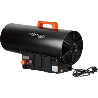 Газов калорифер KraftDele KD11702/ 60 kW/ термостат/ LED дисплей/ редуцир вентил и маркуч Газов калорифер KraftDele KD11702/ 60 kW/ термостат/ LED дисплей/ редуцир вентил и маркуч