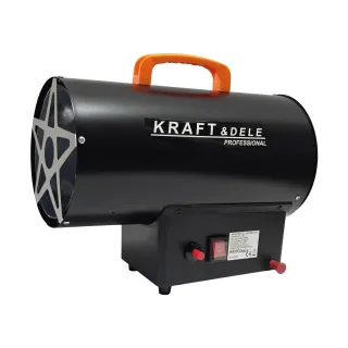 Газов калорифер KraftDele KD11704/ 25 kW/ редуцир вентил и маркуч Газов калорифер KraftDele KD11704/ 25 kW/ редуцир вентил и маркуч