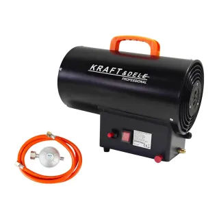 Газов калорифер KraftDele KD11704/ 25 kW/ редуцир вентил и маркуч Газов калорифер KraftDele KD11704/ 25 kW/ редуцир вентил и маркуч