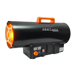 Газов калорифер KraftDele KD11706/ 45 kW/ термостат/ LED дисплей/редуцир вентил и маркуч