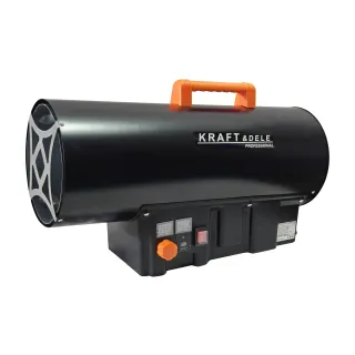 Газов калорифер KraftDele KD11706/ 45 kW/ термостат/ LED дисплей/редуцир вентил и маркуч Газов калорифер KraftDele KD11706/ 45 kW/ термостат/ LED дисплей/редуцир вентил и маркуч