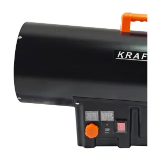 Газов калорифер KraftDele KD11706/ 45 kW/ термостат/ LED дисплей/редуцир вентил и маркуч Газов калорифер KraftDele KD11706/ 45 kW/ термостат/ LED дисплей/редуцир вентил и маркуч