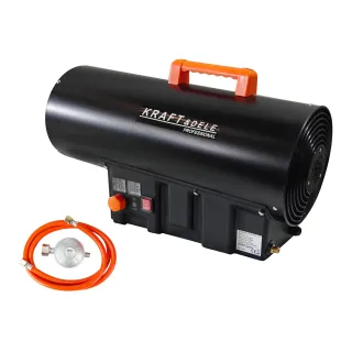 Газов калорифер KraftDele KD11706/ 45 kW/ термостат/ LED дисплей/редуцир вентил и маркуч Газов калорифер KraftDele KD11706/ 45 kW/ термостат/ LED дисплей/редуцир вентил и маркуч