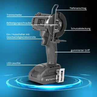 Акумулаторен мини ъглошлайф STAHLWERK MAW-20 ST/ 20V/ 2Ah