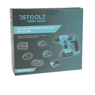 Акумулаторен перфоратор SDS+ Detoolz DZ-SE190/ 18V/ 1J Акумулаторен перфоратор SDS+ Detoolz DZ-SE190/ 18V/ 1J
