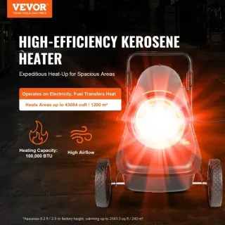 Дизелов калорифер VEVOR DG-K100/100 000 BTU/ с термостат и дисплей Дизелов калорифер VEVOR DG-K100/100 000 BTU/ с термостат и дисплей