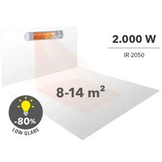 Инфрачервен отоплител TROTEC IR 2050/ 2000W