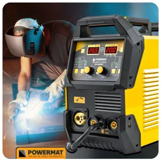 Инверторен заваръчен апарат POWERMAT PM-IMGTS-200LN/ 200A Инверторен заваръчен апарат POWERMAT PM-IMGTS-200LN/ 200A