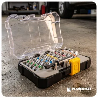 Комплект битове и удължител Powermat PM-ZB-21ZN/ 21бр. Комплект битове и удължител Powermat PM-ZB-21ZN/ 21бр.