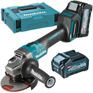 Акумулаторен ъглошлайф Makita GA023GM201/ 40V/ 2x4.0Ah