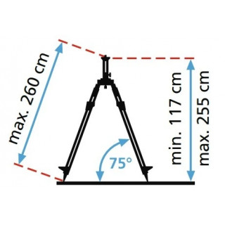 Тринога професионална с манивела 260 cm Laserliner