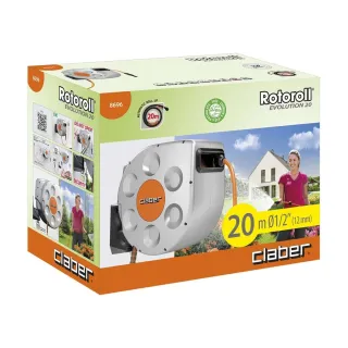 Автоматична стенна макара с маркуч CLABER Rotoroll Evolution 20/ 20 м Автоматична стенна макара с маркуч CLABER Rotoroll Evolution 20/ 20 м