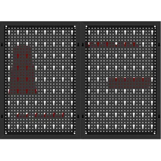 Метален перфориран панел за инструменти KraftDele KD11896/ 80x60см Метален перфориран панел за инструменти KraftDele KD11896/ 80x60см