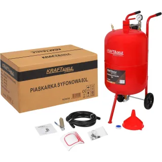 Сифонен пясъкоструен апарат + аксесоари KraftDele KD5855/ 80 л Сифонен пясъкоструен апарат + аксесоари KraftDele KD5855/ 80 л
