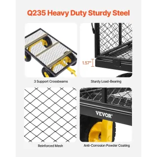 Метална градинска количка VEVOR V900/ 408 кг Метална градинска количка VEVOR V900/ 408 кг