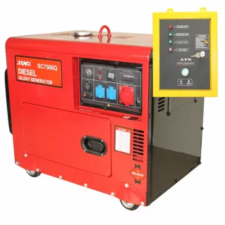 Трифазен генератор с дизелов двигател SENCI SC-7500Q-3, 6 kVA / 4.8 kW