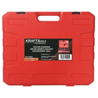 Комплект за тестване на течове от охладителната система на автомобили KraftDele KD12501/ 28 части
