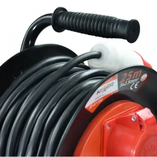 Трифазен удължител с макара REXXER RP-07-700/ 25 м/ 400V Трифазен удължител с макара REXXER RP-07-700/ 25 м/ 400V