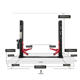 Двуколонен полуавтоматичен подемник REDATS L-205F/ 4.2 т/ 2,2 kW