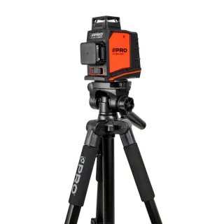 Комплект лазерен нивелир със статив и аксесоари PRO LK-360.3DG + TR-650F/ 30 м