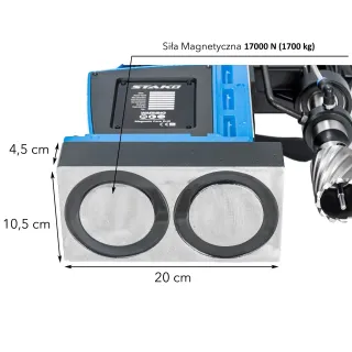 Комплект магнитна бормашина + патронник Stako SCY-2800E/Set1/ 2050W/ 17000N Комплект магнитна бормашина + патронник Stako SCY-2800E/Set1/ 2050W/ 17000N