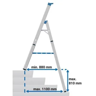 Едностранна телескопична стълба KRAUSE 134929 1x4