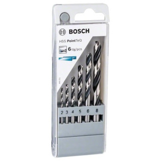 Комплект свредла Bosch HSS PoinTec 6 броя различни размери Комплект свредла Bosch HSS PoinTec 6 броя различни размери