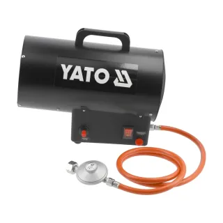 Газов калорифер Yato YT-99730/ 15kW/ 320 м³/ч/ с редуктор и маркуч 1,5м Газов калорифер Yato YT-99730/ 15kW/ 320 м³/ч/ с редуктор и маркуч 1,5м