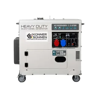 Дизелов шумоизолиран генератор KOENNER-SOEHNEN KS 9200HDES-1/3 ATSR/ 6.5-7.5kW