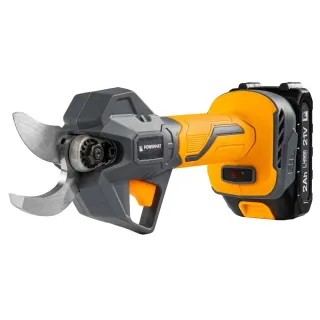 Акумулаторната ножица за клони Powermat PM-SA-21V-2AM/ 21V/ 2x2Ah