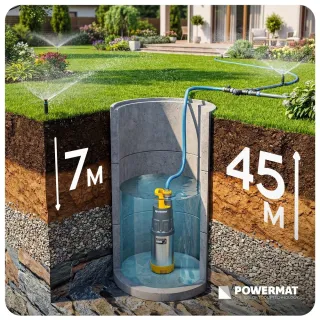 Автоматична потопяема помпа Pwermat PM-APDW-1100J/ 1100W