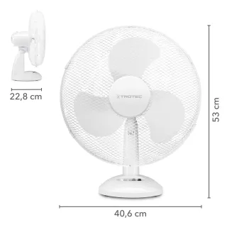 Настолен вентилатор с 90° осцилация TROTEC TVE 14/ 50W