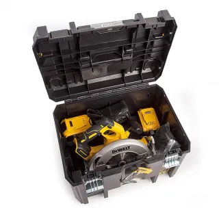 Акумулаторен ръчен циркуляр DeWALT DCS570P2, ф 184 мм, 18 V, 5 Ah