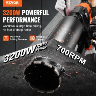 Диамантено-пробивна бормашина VEVOR Z1Z-CF-9235/CF-DCD09/ 3200W Диамантено-пробивна бормашина VEVOR Z1Z-CF-9235/CF-DCD09/ 3200W