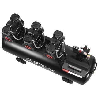 Безмаслен компресор + сепаратор и манометър Kraftdele KD4084/ 3x2200W/ 200 л Безмаслен компресор + сепаратор и манометър Kraftdele KD4084/ 3x2200W/ 200 л