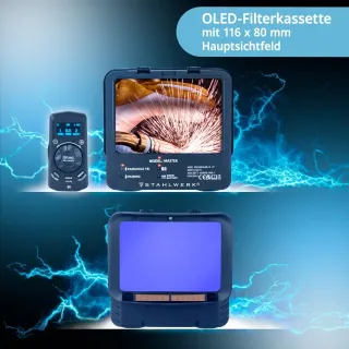 Автоматична заваръчна маска MASTER 3в1 STAHLWERK 6354/ DIN 14