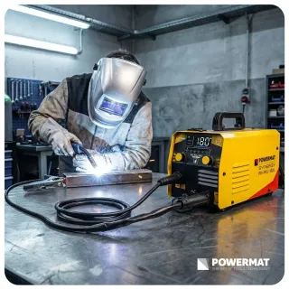 Инверторният заваръчен апарат Powermat PM-PAS-180L/ 180А Инверторният заваръчен апарат Powermat PM-PAS-180L/ 180А