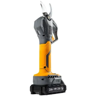 Акумулаторната ножица за клони Powermat PM-SA-21V-2AM/ 21V/ 2x2Ah