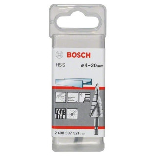 Стъпаловидно свредло HSS на Bosch 4 - 20 mm Стъпаловидно свредло HSS на Bosch 4 - 20 mm