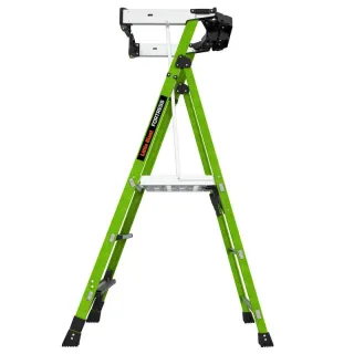 Професионална двураменна стълба Little Giant Fortress Platform 3 Step/ 170 кг