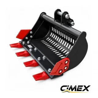 Пресяваща кофа за мини багер CIMEX CHE12RS-SB-600/ 600 мм