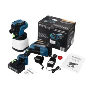 Акумулаторен пистолет за боядисване KraftDele KD5480/ 21V/ 2.5Ah