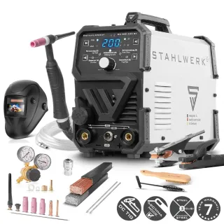 Комбиниран заваръчен апарат STAHLWERK DC WIG/TIG 200 ST IGBT SET FULL/ 200A