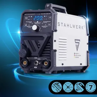 Комбиниран заваръчен апарат STAHLWERK DC WIG/TIG 200 ST IGBT SET FULL/ 200A